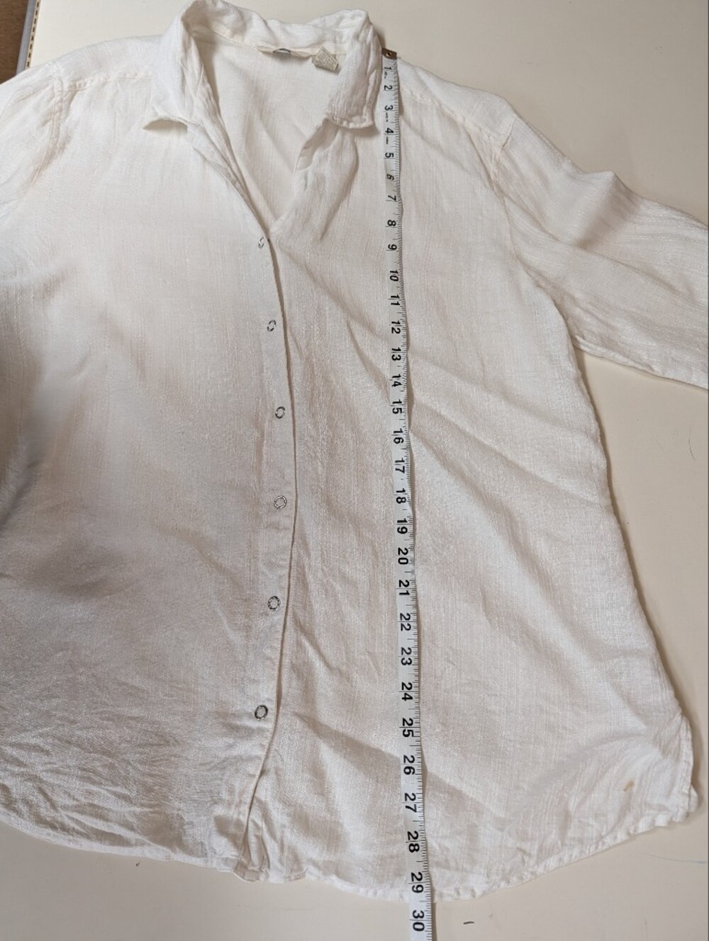 J. Jill 100% Linen Button Front Shirt Top - Picture 11 of 12